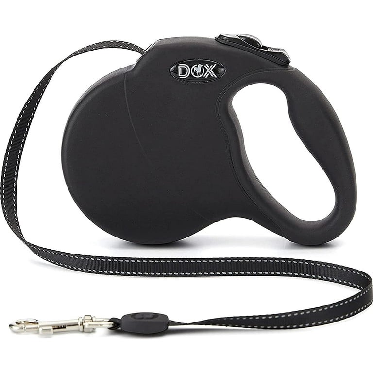 Black retractable hotsell dog lead