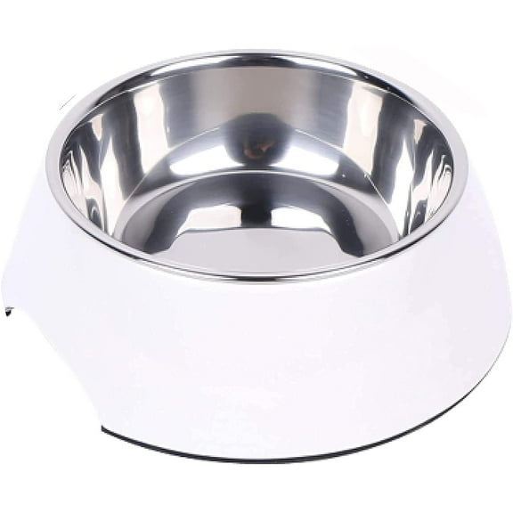 DDOXX Dog Bowl - Pure White 23.7 oz - Non Slip & Dishwasher Safe