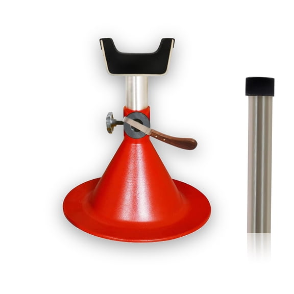 DDP Instruments Standard Horse Size Hoof Farrier Stand - Red Color Base + Hoof Knife