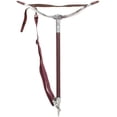 thumbnail image 1 of DDP New Shooting Stick Soft Seat Height Adjustable with Brown Leather Seat, 1 of 3