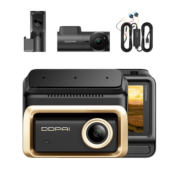 DDPAI Z90 Master 3CH Dash Cam 4K Front + 4K Rear + 3K IR Interior, 4G Cloud Compatible Triple Sony STARVIS 2 Car Camera with WiFi 6, GPS, Parking Mode & Hardwire Kit