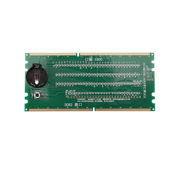 DDR2 and DDR3 2 in 1 Illuminated Tester with Light for Desktop Motherboard Integrated Circuits