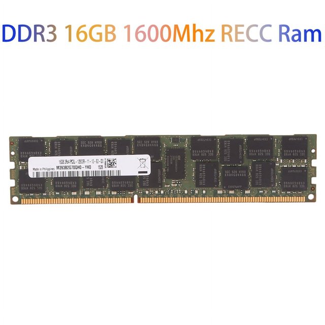 DDR3 16GB 1600Mhz RECC Ram PC312800 Memory 240Pin 2RX4 1.35V REG ECC