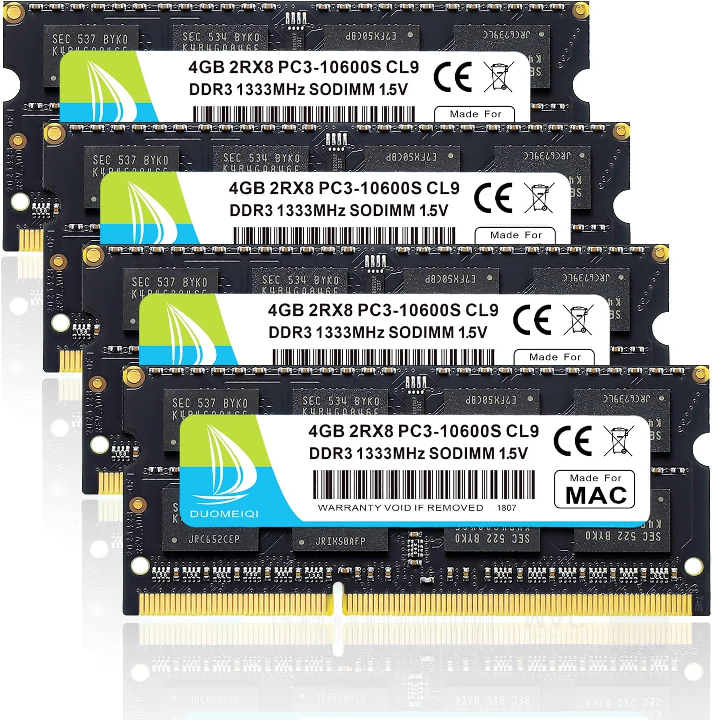 メモリ 16GB(4 X 4GB) PC3-10600 1333MHz Micorn MEMORY MT18JSF51272AZ-1G4D1ZF COMP TO Dell SNPT192HC4G T110 T110II R210 T310 : PC3-10600(DDR3-1333) SO-DIMM 4GB×2枚組 1.5V 204pin