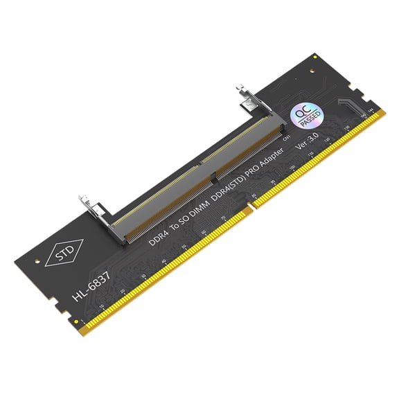 DDR4 Laptop Module Fault Check Card, SO-DIMM to DIMM Test Card for Desktop-Side Screening, Slot Contact Access, and Repair Table Use
