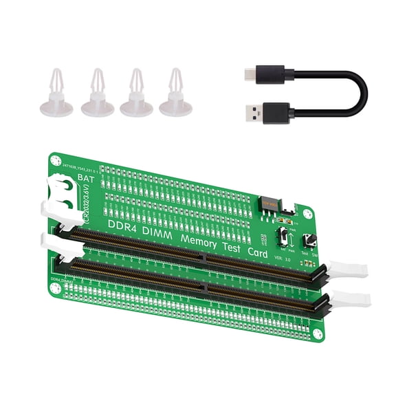 DDR4 Memory Tester Desktop Memory Troubleshooting Tool DDR4 Diagnostic Analyzers Tester Card for PC Computer Motherboard