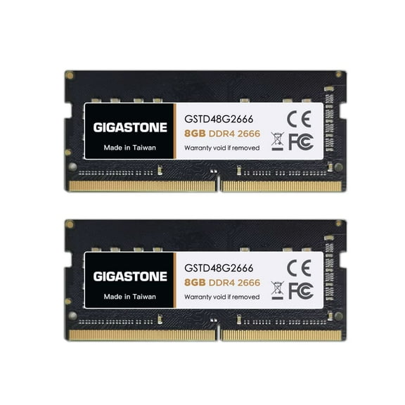 DDR4 RAM Gigastone Laptop RAM 16GB (2x8GB) DDR4 16GB DDR4-2666MHz PC4-21300 CL19 1.2V 260 Pin Unbuffered Non ECC SODIMM for Notebook Laptop Memory Module (Laptop ONLY)