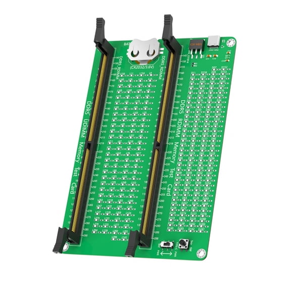 DDR5 RDIMM UDIMM Memory Tester Testing Diagnostic Card With LED Indicators
