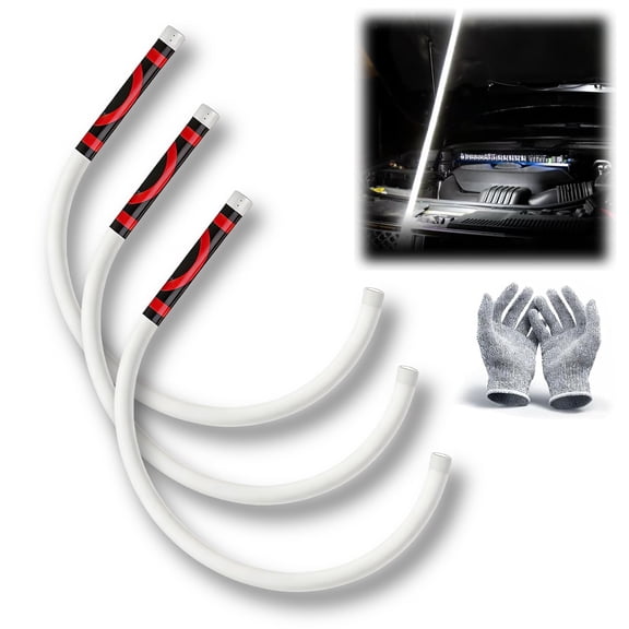 DDRIC 2026 Bendable LED Light 30" Flexible LED Flashlight Stick, High-Lumen Output, 3 Modes, Bendable Work Light for Car Repair Engine Bay Inspection Narrow Spaces