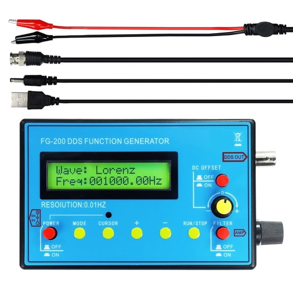 DDS Function Signal Generator Frequency Counter 0.01Hz - 500KHz Signal Source Module Sine+Square+Sawtooth