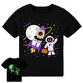 thumbnail image 1 of DDSOL Toddler Boy Halloween T-Shirt Glow in the Dark Graphics Tee Short Sleeve Tops 3T, 1 of 6