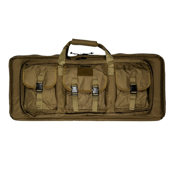 DDT 32" Padded Double Rifle Case with DDT Logo Patch, Color Tan