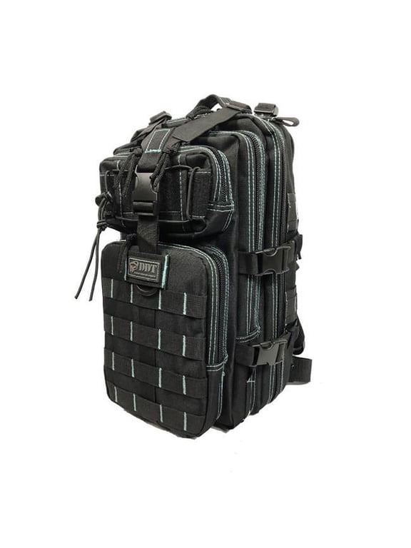 DDT DDT10822 Anti-Venom 24 Hour Assault Backpack, Black & Teal