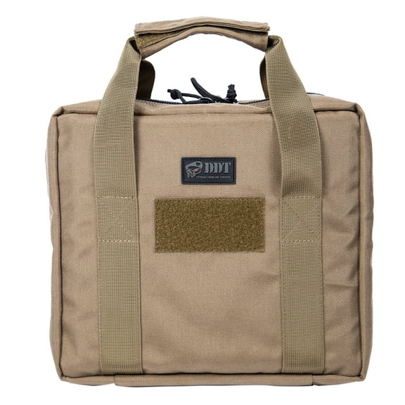 DDT Viper Padded Double Pistol Case, Color Tan
