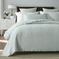 thumbnail image 1 of DDUOXIN Gray Queen Size Quilt - 100% Cotton Solid Color Chic Stylish Elegant Quilt Bedspread for Queen Bed, Lightweight Pick-Stitch Handcrafted Queen Coverlet Bedding Set with 2 Pillow Shams, 3-Piece, 1 of 10