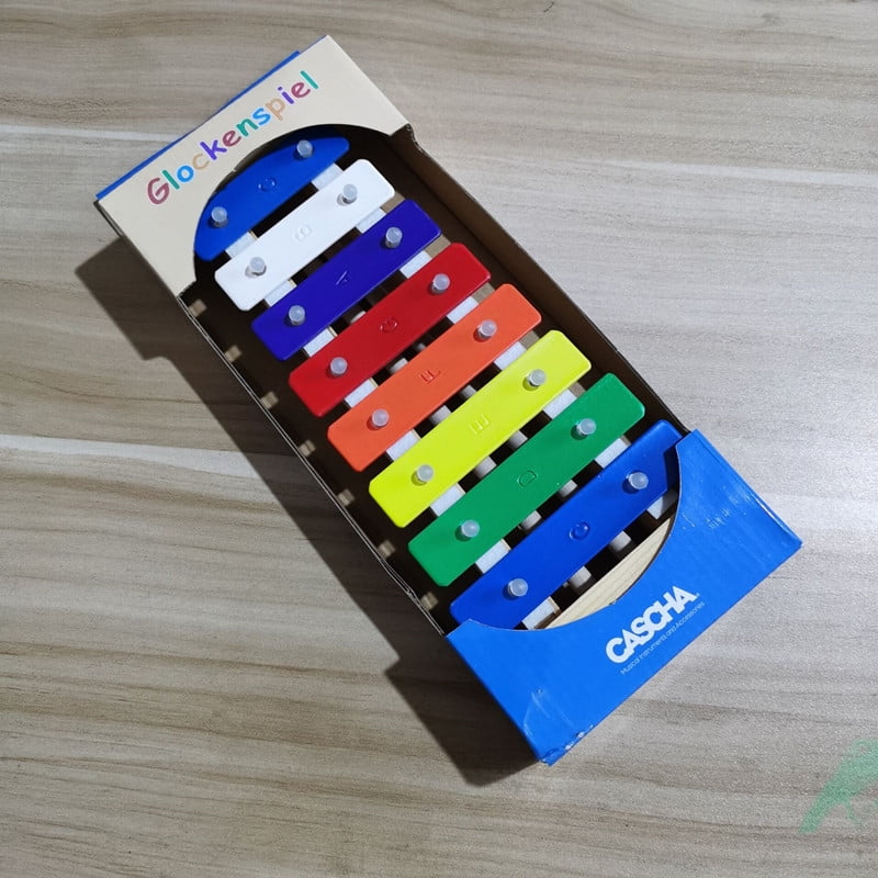 DDWD 8tone aluminum plate harp Orff percussion color film accordion