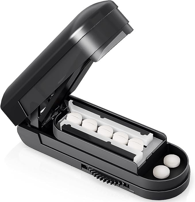 DDWD Gear adjustment hidden knife type medicine cutter tablet splitter