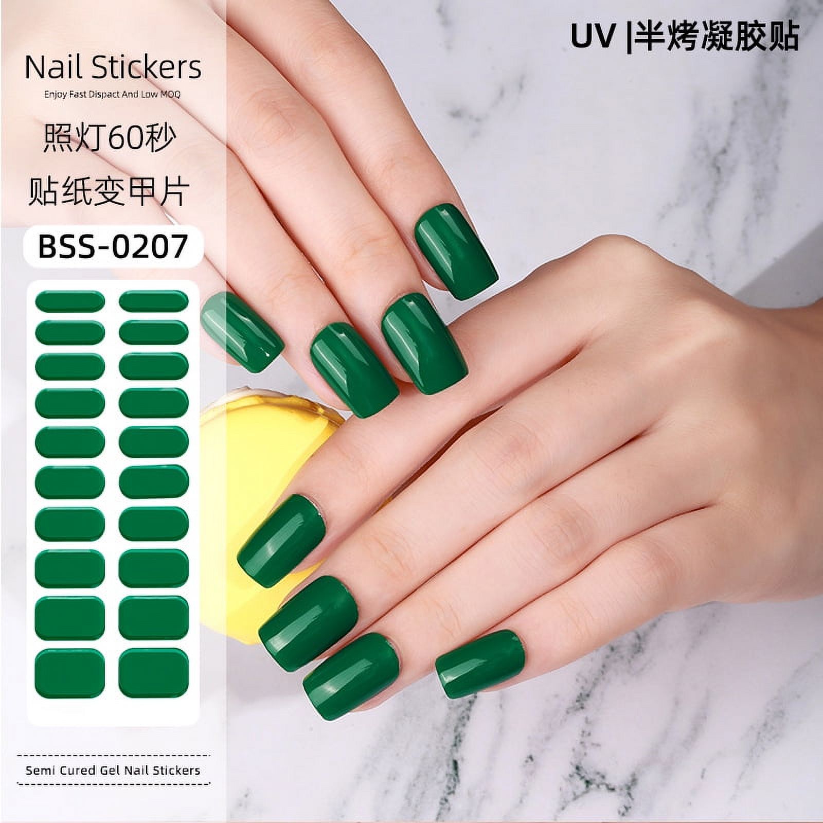 DDWD Korean Halfbaked nail sticker gel nail sticker New Product uv