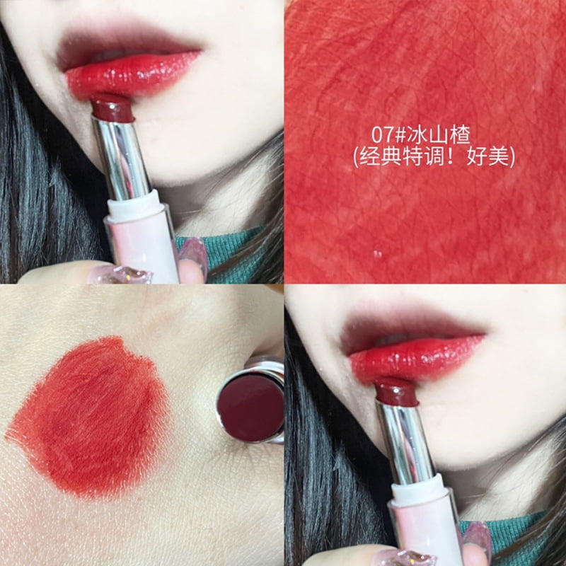 DDWD New Product Condensed Extract Mirror Water Gloss Lipstick Moisturizing White Lip Glaze Wood
