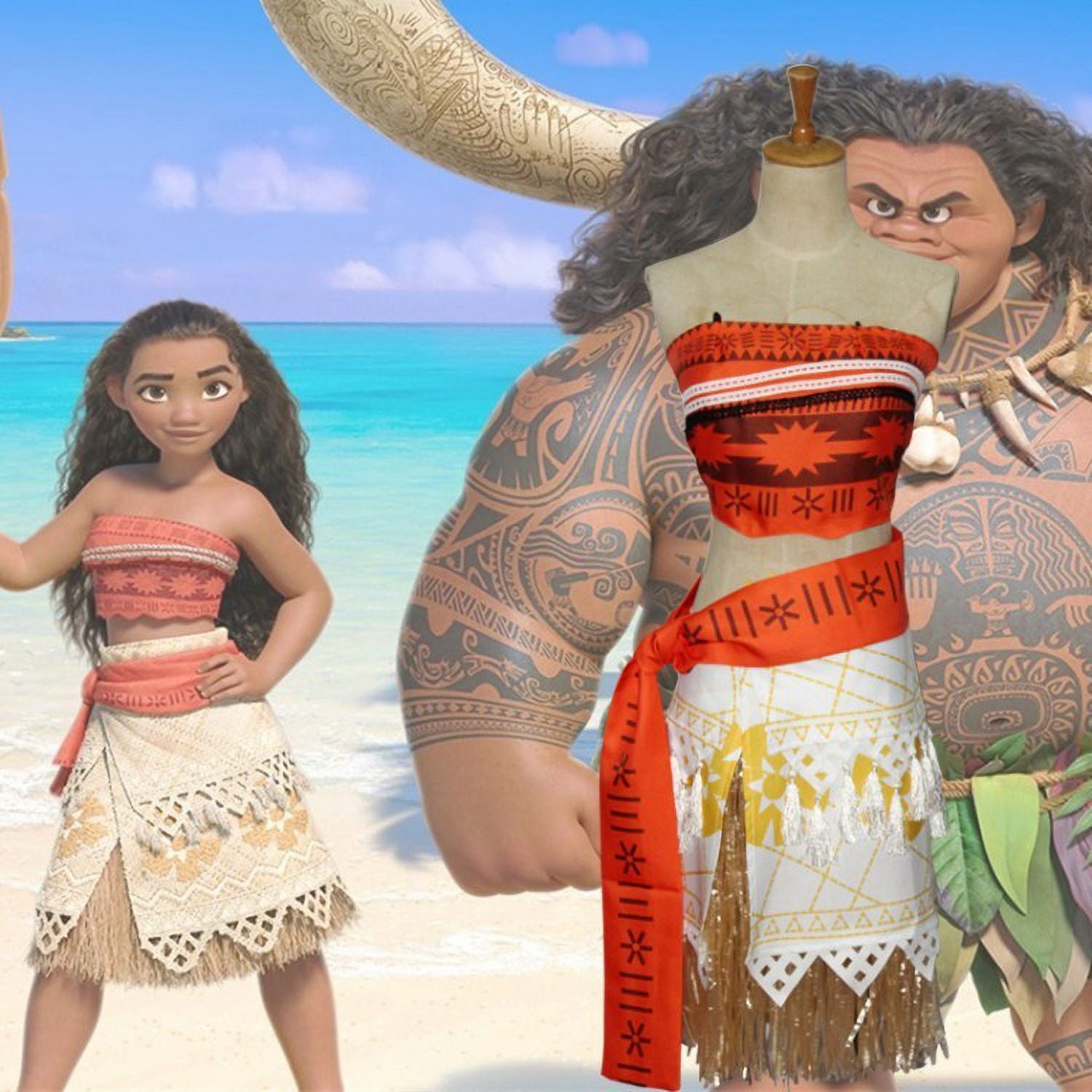 DDWD Ocean Wonder cos Moana Moana cosplay Costume Shop