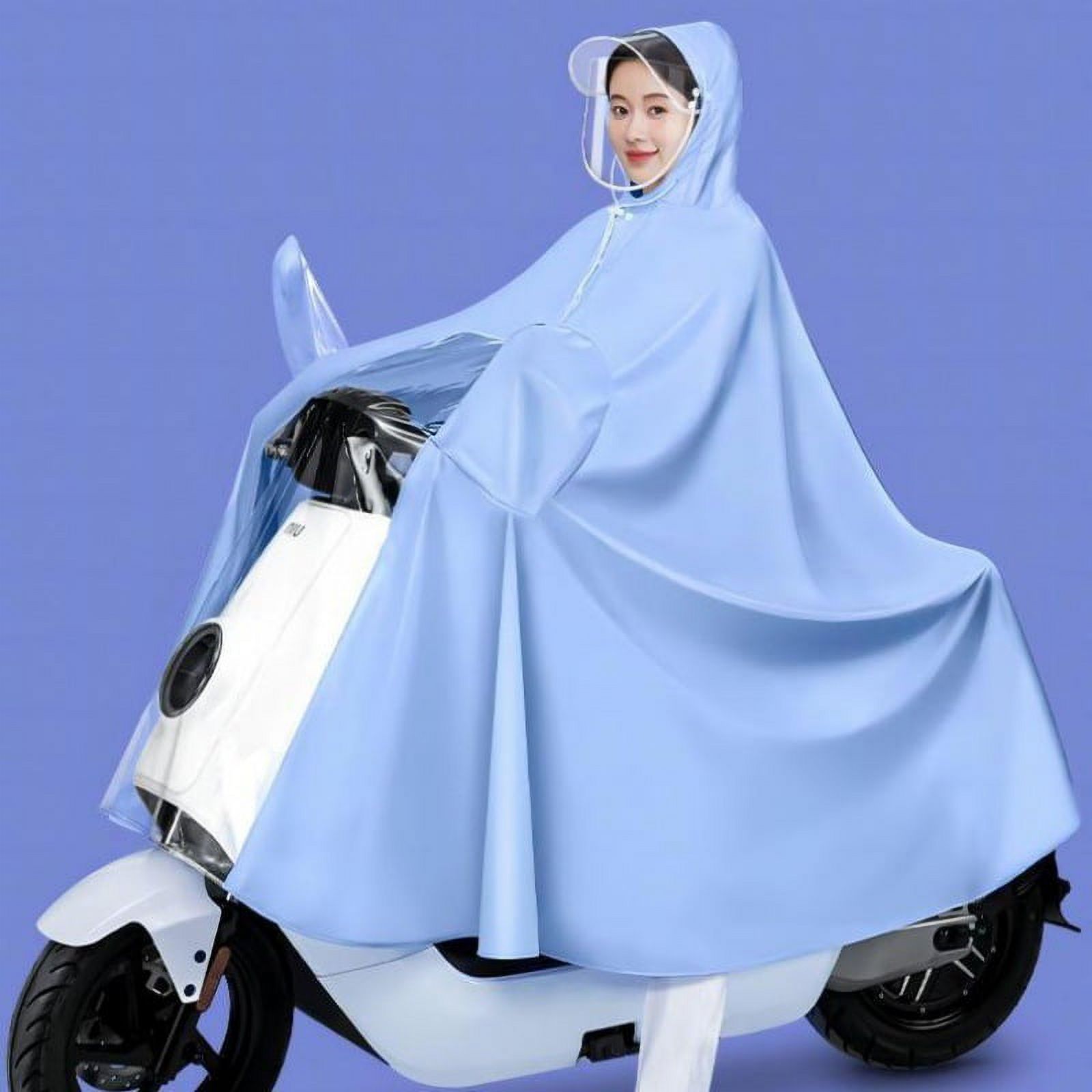 DDWD Raincoat electric car double mother and child female parentchild