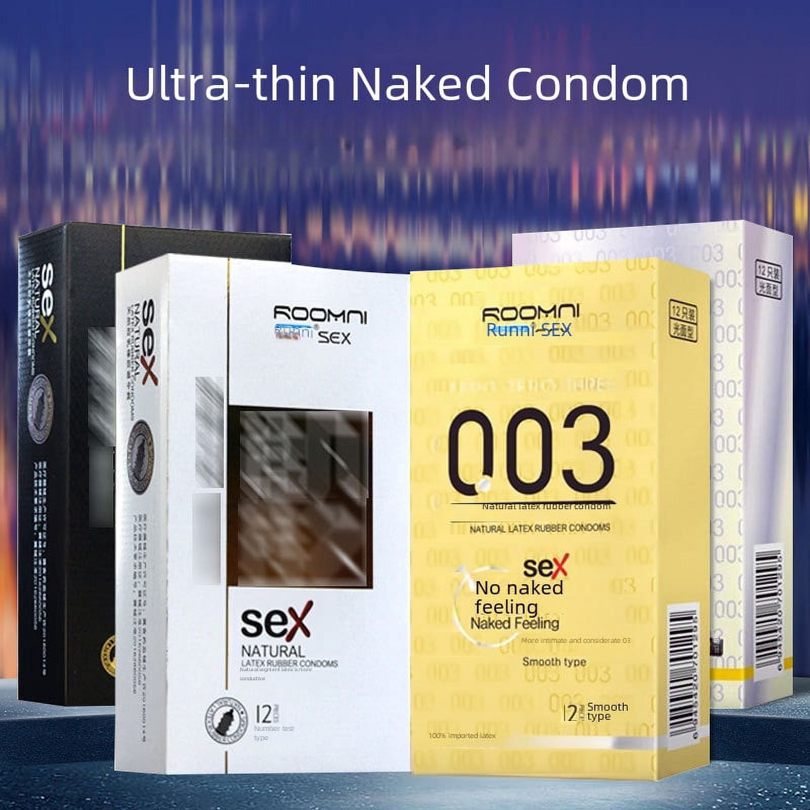 DDWD Shuang Le Shu City Celebrity 12 Condom Discount Condom Adult Sex Products Batch - Walmart.com