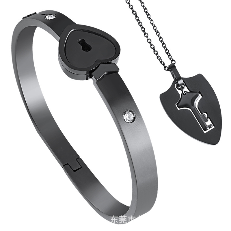DDWD direct jewelry creative lovers interlocking love titanium steel