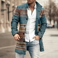 DDWD new casual coat autumn and winter woolen printed midlength