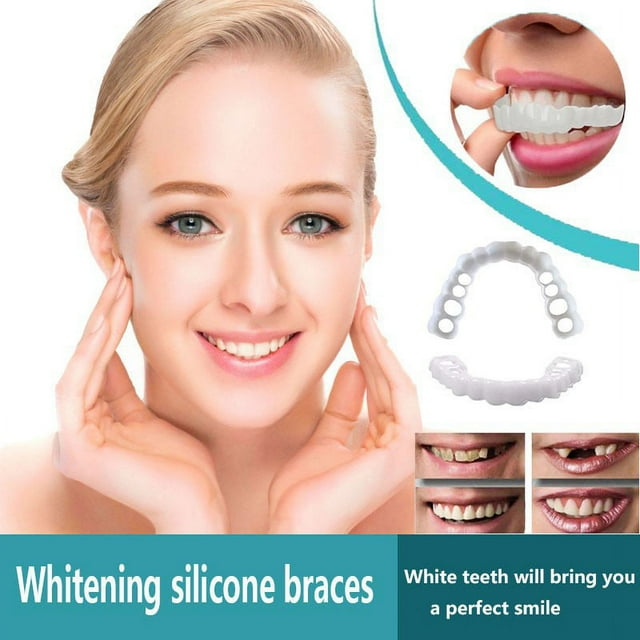 DDWD snap on smile upper and lower teeth simulation braces whitening ...