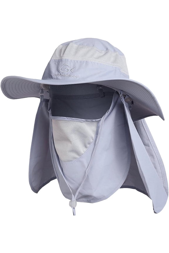 ™ 07-281 Fashion Summer Outdoor Sun Protection Fishing Cap Neck Face Flap Hat Wide Brim