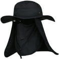 thumbnail image 1 of DDYOUTDOOR Summer Outdoor Gardening Sun Protection Fishing Cap Neck Face Flap Hat Black, 1 of 7