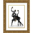 thumbnail image 1 of DDiArte 24x32 Gold Ornate Wood Framed with Double Matting Museum Art Print Titled - Masks Iv, 1 of 4