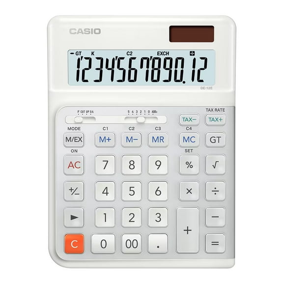 DE-12E-WE Ergonomic Desktop Calculator