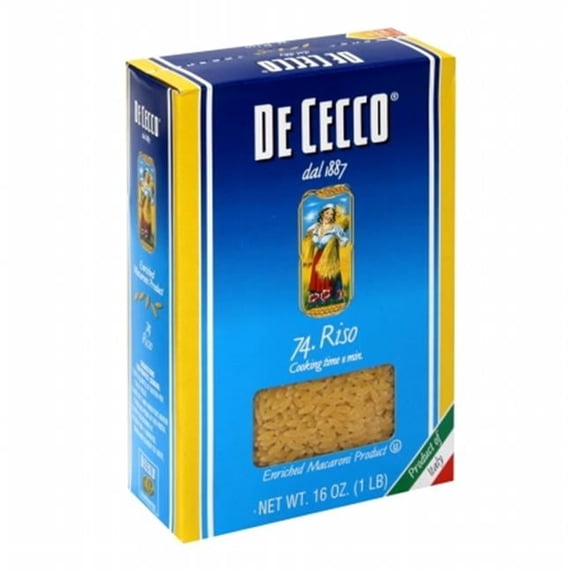 DE CECCO Pasta Orzo - 16 oz.
