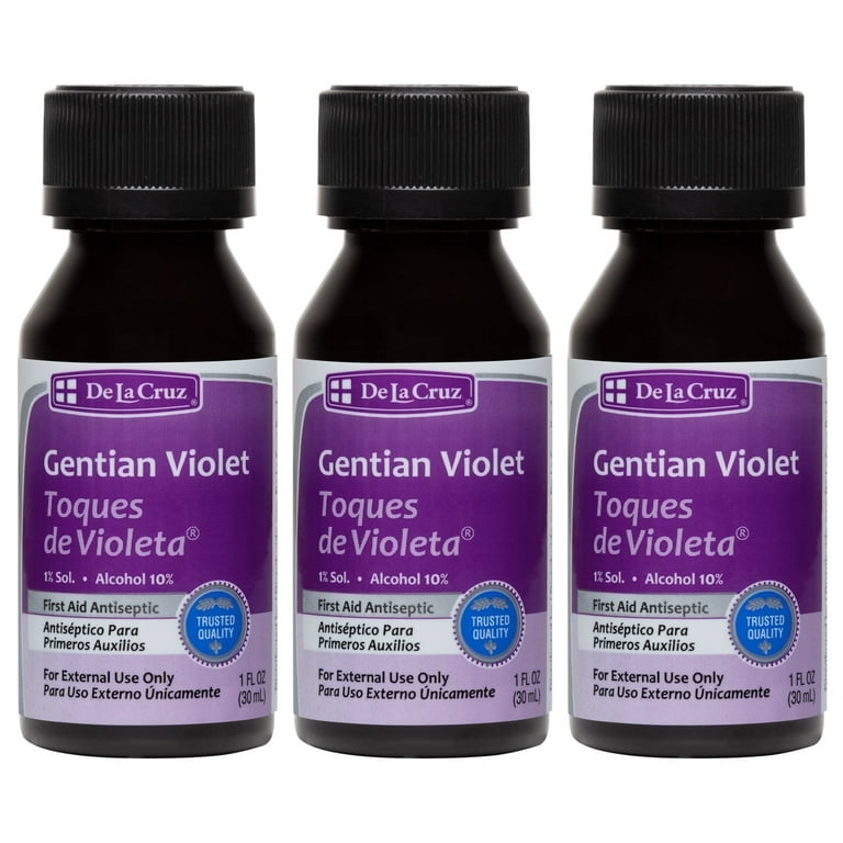 De La Cruz 1% Gentian Violet First Aid Antiseptic for cuts and