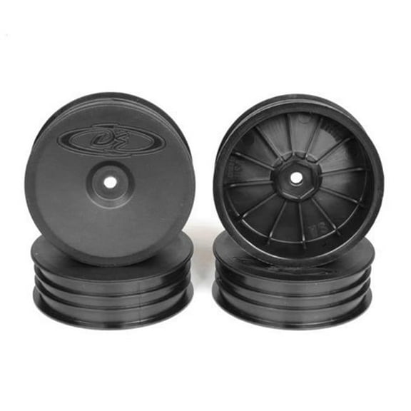 DE Racing DERSB4SAB Slim Speedline Buggy Front Wheels, Black