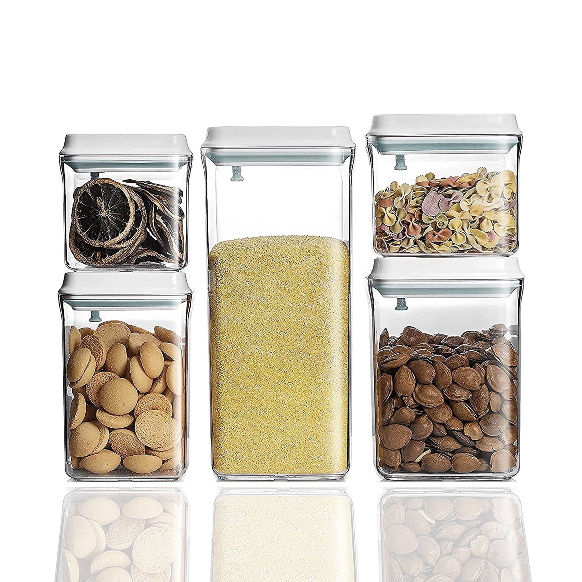 DE'VELO 5-Piece Baking Essentials POP Container Set - Airtight ...