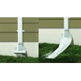 DE46WH 46" x 8.5" White Automatic Roll Out Downspout Extender