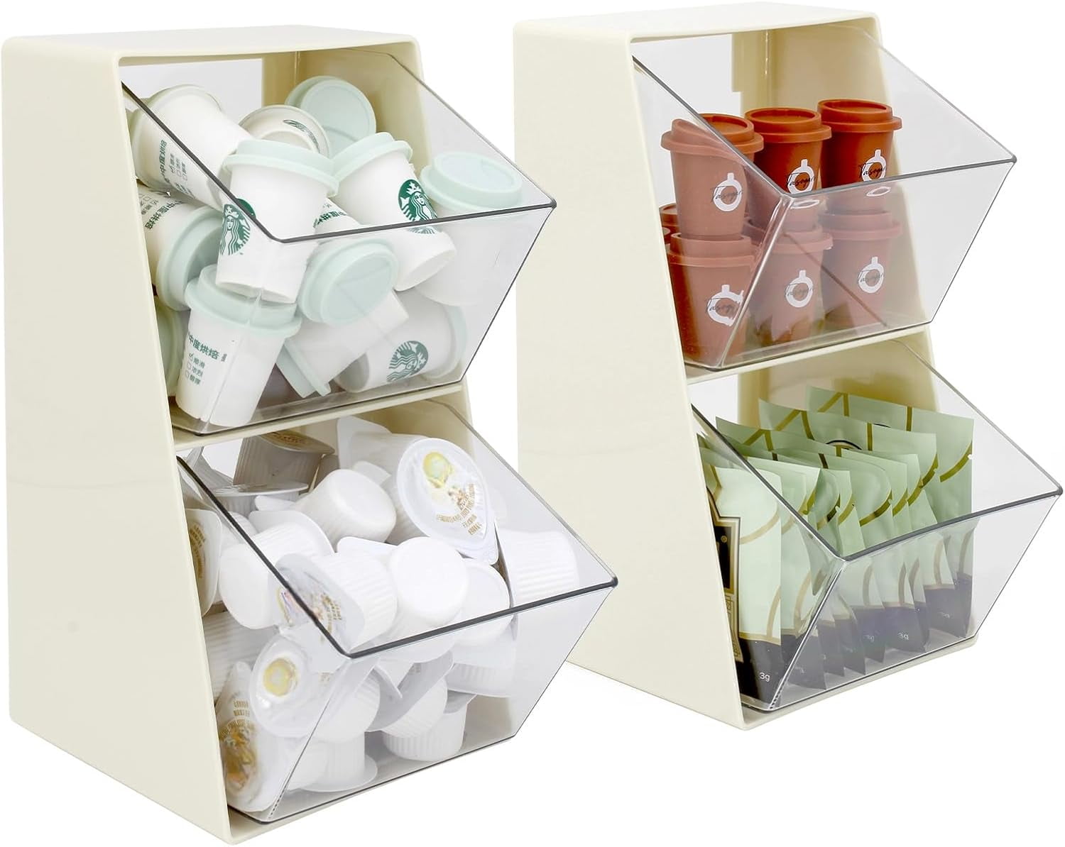 DEA 2 Pack Coffee Pod Holder K Cup Storage Organizer for Home Office