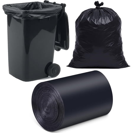 DEA 33 Gallon Multipurpose Tear-Resistant Trash Bags,Heavy Duty,Tastless and Black Garbage Bags (30 Count,80x100cm)