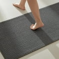 thumbnail image 1 of DEA Bathroom Rugs Non Slip Washable, Super Absorbent Thin Bath Mat Quick Dry Low Pile Bathroom Rug, Dark Grey 24"x47", 1 of 17