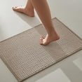 thumbnail image 1 of DEA Bathroom Rugs Non Slip Washable, Super Absorbent Thin Bath Mat Small Quick Dry Low Pile Bathroom Rug, Beige 16"x24", 1 of 18