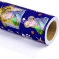 DEA Christmas Wrapping Paper Mini Roll 17 Inch x 33 Feet Blue Little ...
