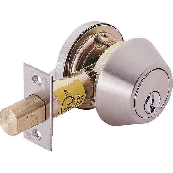 DEADBOLT SS STL S/CYL KD SCLS