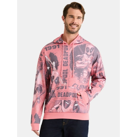 Deadpool Men's & Big Men's Graphic Hoodie Sweatshirt, Sizes XS-3XL