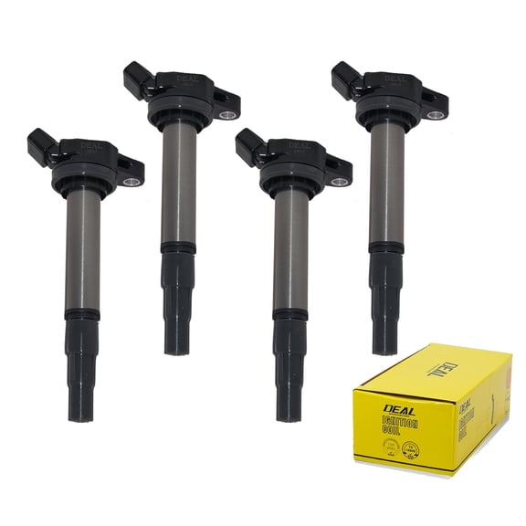 DEAL AUTO ELECTRIC PARTS Pack of 4 New Ignition Coils Compatible With Toyota Prius Corolla Matrix Scion iM xD Pontiac Vibe Lexus CT200h 1.8L L4 C-HR 2.0L L4 Replacement For UF-596 UF619 C1714