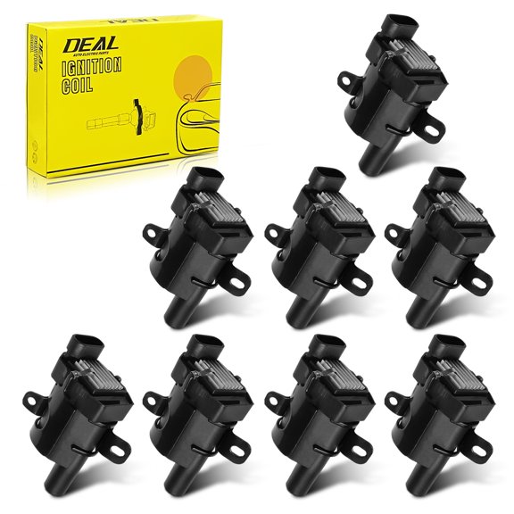 DEAL AUTO ELECTRIC PARTS Pack of 8 New Ignition Coil Plug Compatible with Chevrolet GMC Silverado 1500 2500 Avalanche Express Envoy Escalade SSR Trailblazer Savana Buick Cadillac V8 UF262