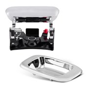 DEAL AUTO ELECTRIC PARTS Rear Truck Bed Tailgate Handle & Bezel/Cover Includes Rod Clips Replacement Kit, Compatible with 1999-2007 Chevy Silverado GMC Sierra 1500 2500 3500 05-09 H2 Pickup, Chrome