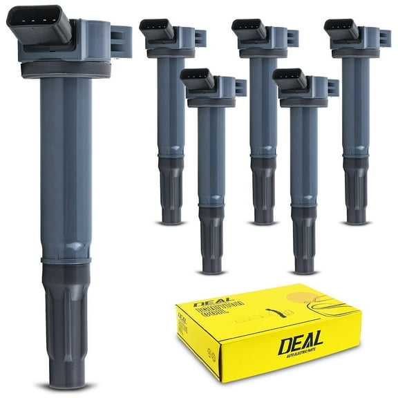 DEAL Pack of 6 New Ignition Coils Compatible With Camry Avalon RAV4 Sienna Highlander Venza - ES350 RX350 RX450h 3.5L V6 Replacement For UF487 C1601 2GRFE 2GRFXE Fits select: 2007-2016 TOYOTA SIENNA