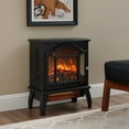 thumbnail image 1 of DEALTOPS 17.52'' Electric Fireplace Heater Stove, Realistic Adjustable Flame Effect Stove, Antique Black, 1 of 8